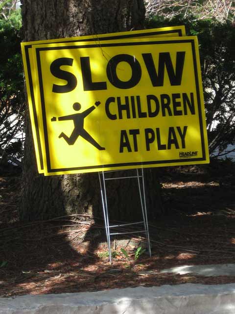 Slow children at play