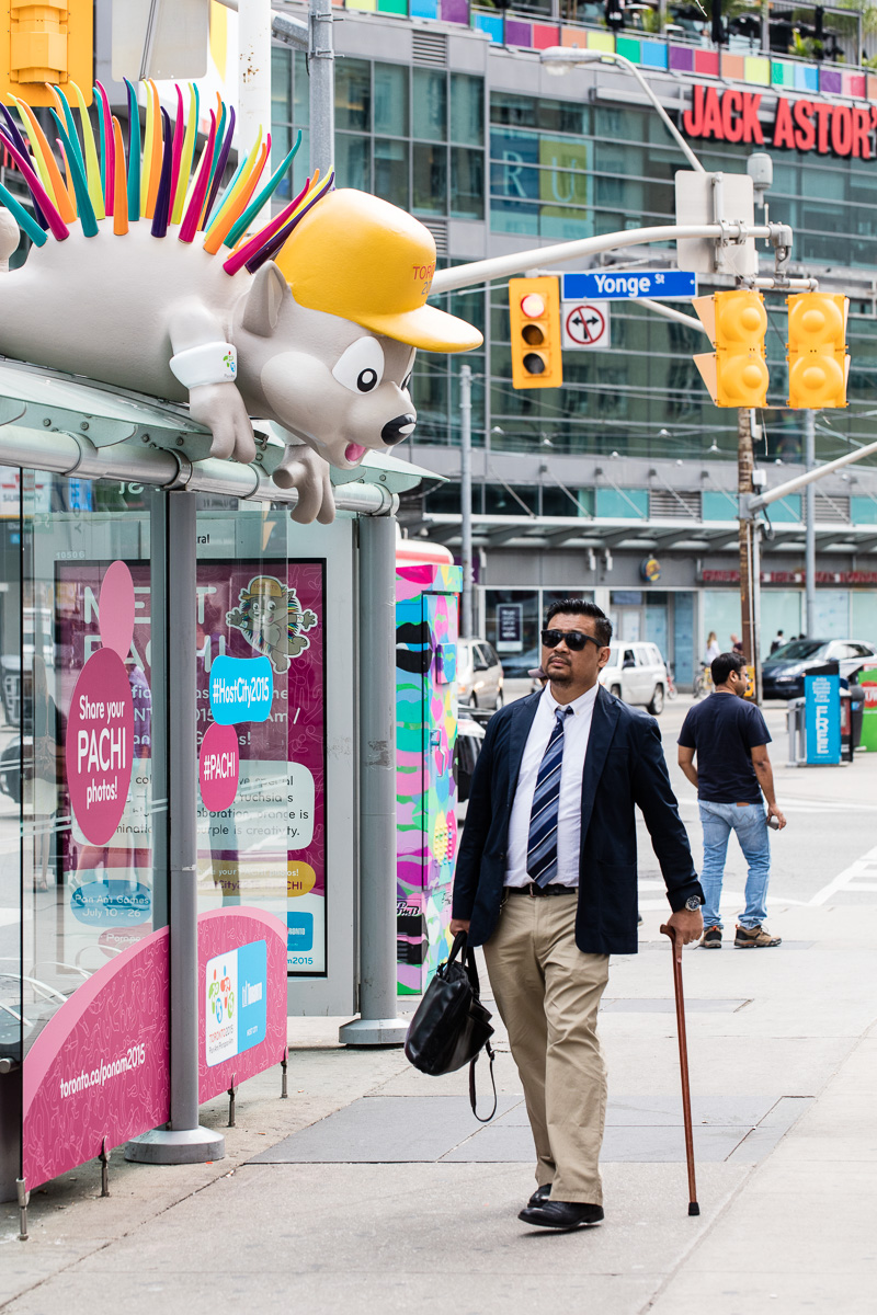 The Pan Am mascot is coming to town. Be afraid. Be very afraid.
