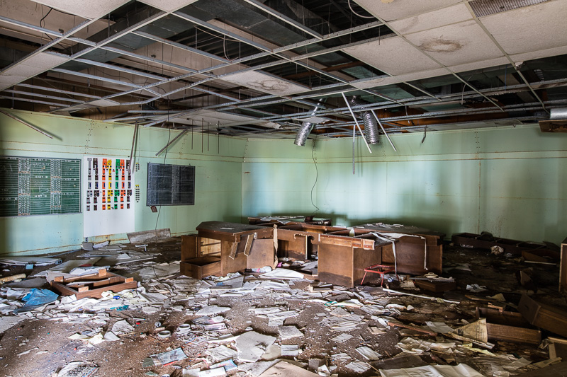 Offices in abandoned grain elevator