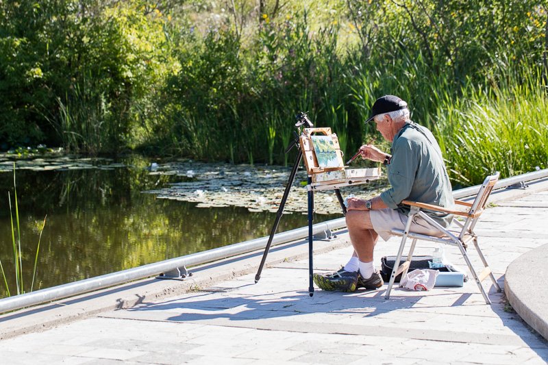 Painting At the Weston Family Quarry Garden