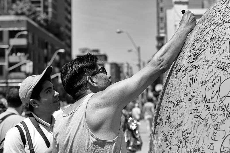 Writing on the Big Love Ball