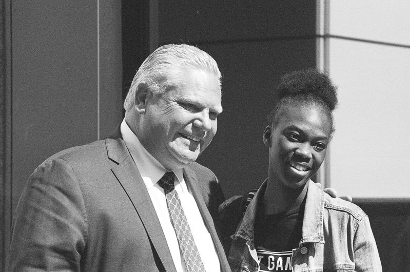 Doug Ford poses with an admirer
