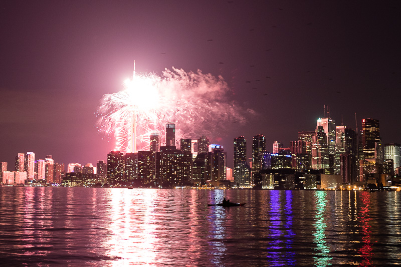 Fireworks over Toronto