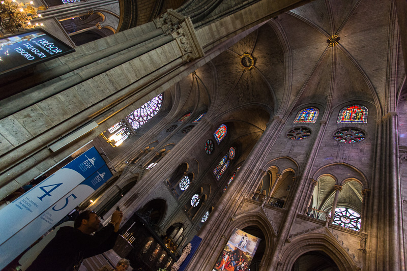 Interior of the Cathédrale Notre-Dame de Paris