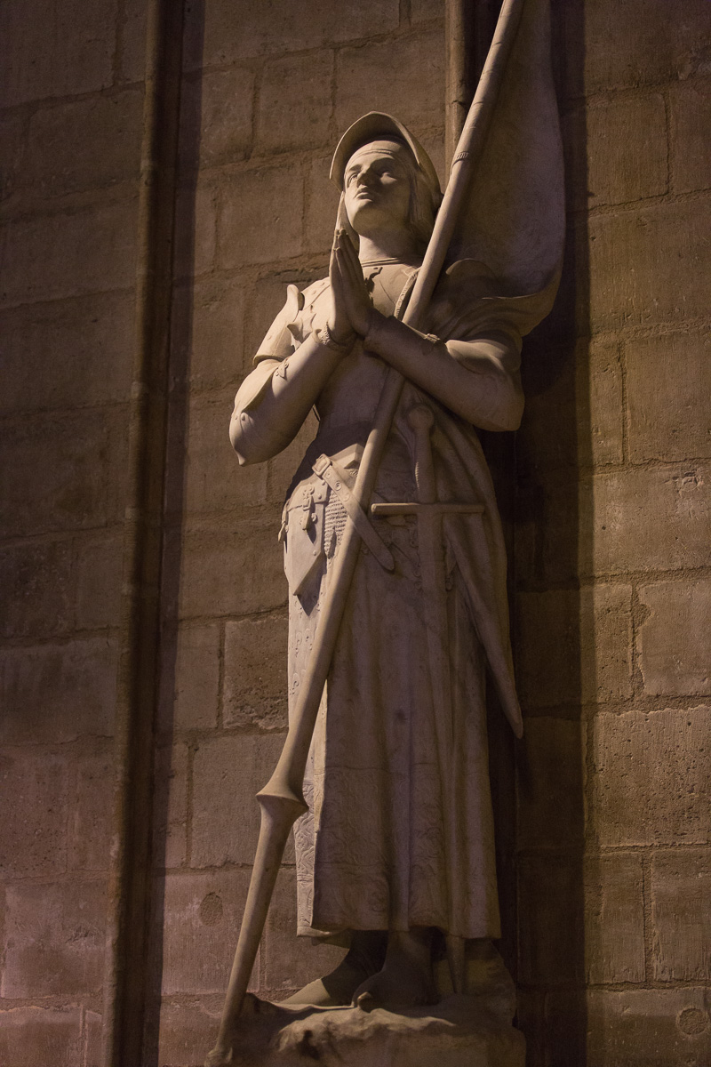 Jeanne d'Arc in the Cathédrale Notre-Dame de Paris