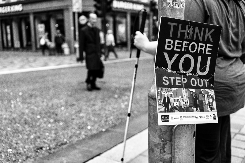Think Before You Step Out, Sauchiehall Street, Glasgow