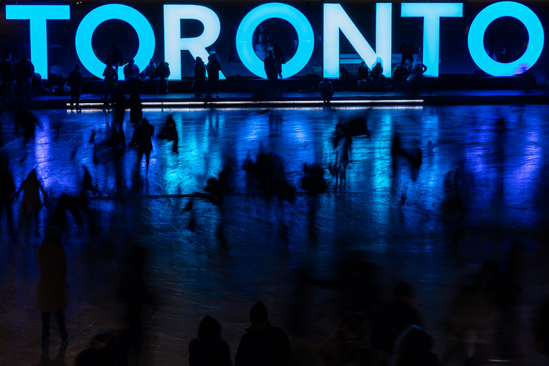 Night skating at City Hall