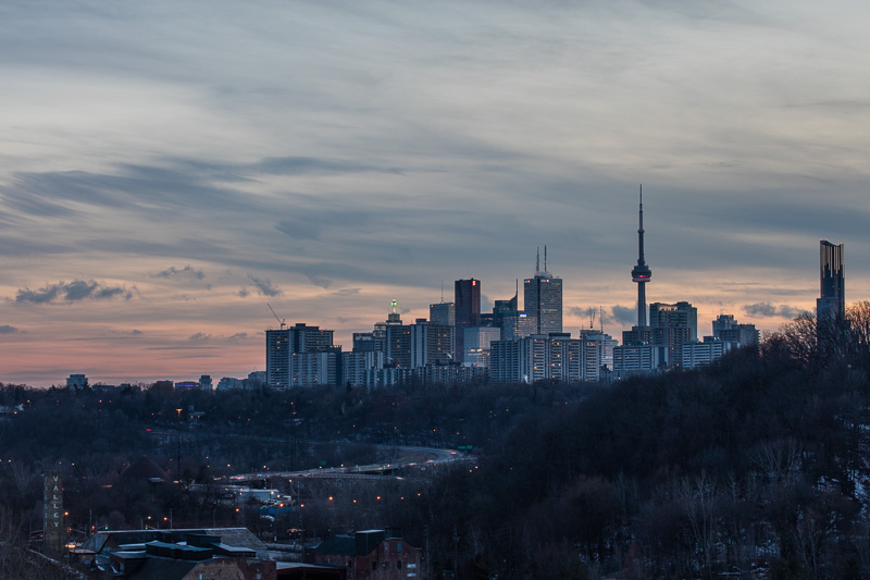 Toronto Skyline viewed from Governor's Hill.