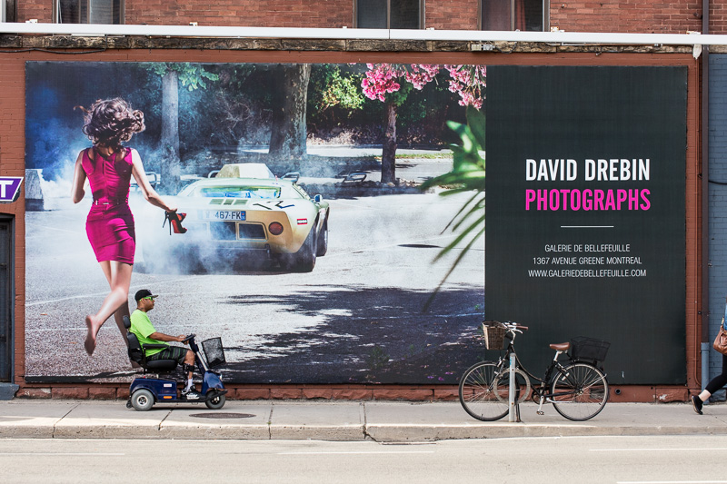 Wheelchair Passing Billboard at Davenport & Avenue Road, Toronto