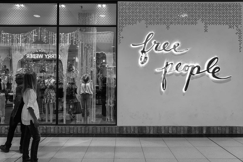 Store front in a shopping mall