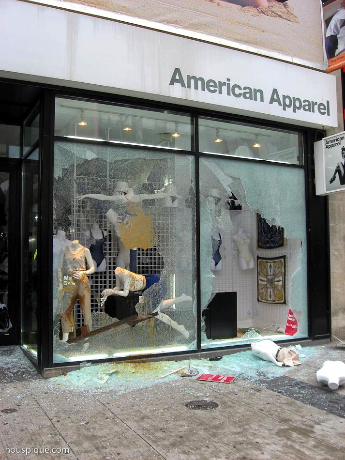 American Apparel store on Yonge Street