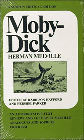 Moby Dick, by Herman Melville, Norton Critical Edition - book cover