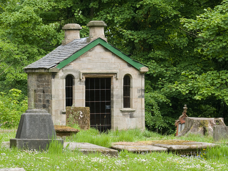 Watch house in Cadder Parish Church cemetery, Scotland