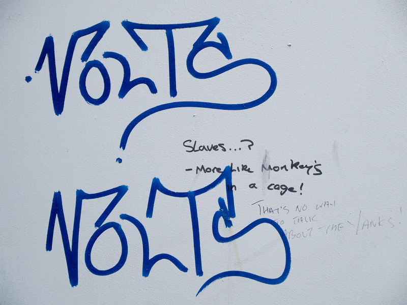 Graffiti in Advocate's Close, Edinburgh, 2008