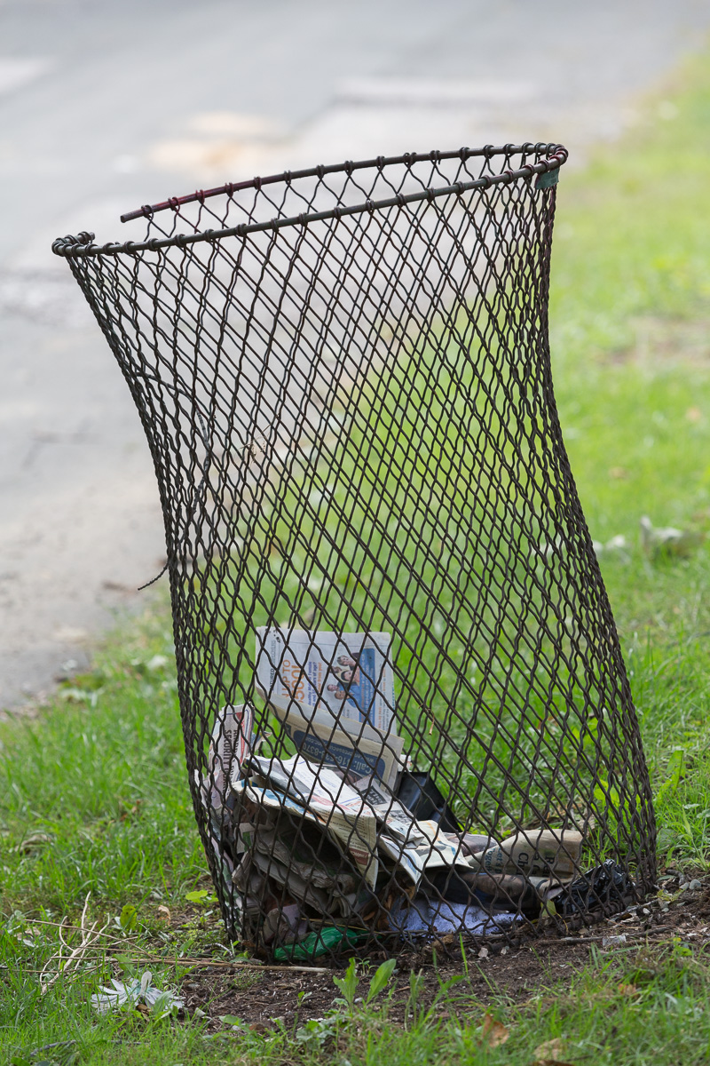 Garbage Can - St. James Cemetery, Toronto