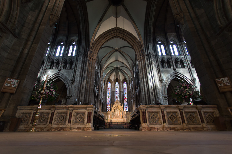 Sanctuary of St. Mary's Cathedral, designed by Sir George Gilbert Scott & consecrated in 1879.