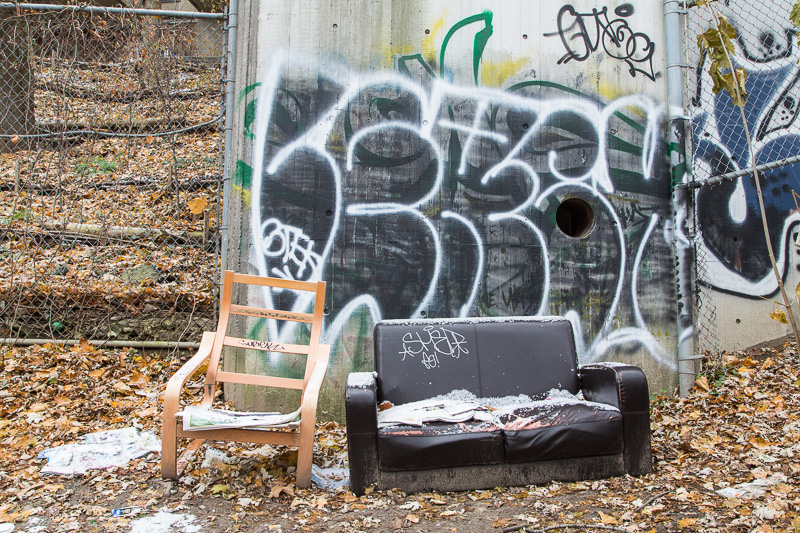 Sofa in Rosedale Valley, Toronto