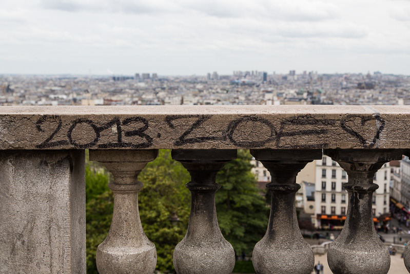 Sacre Coeur, overlooking Paris