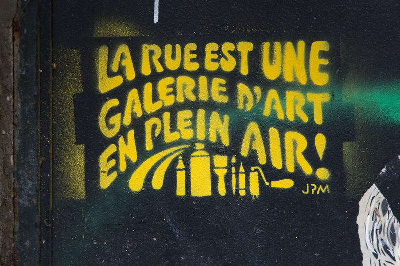 Stencil on Rue Gabrielle