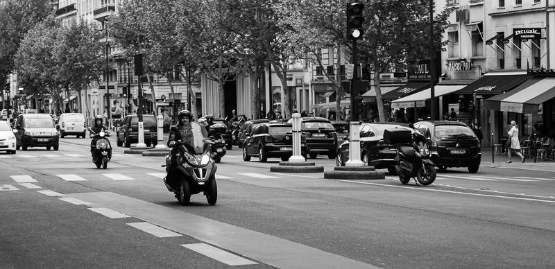 Motocyclette in Paris