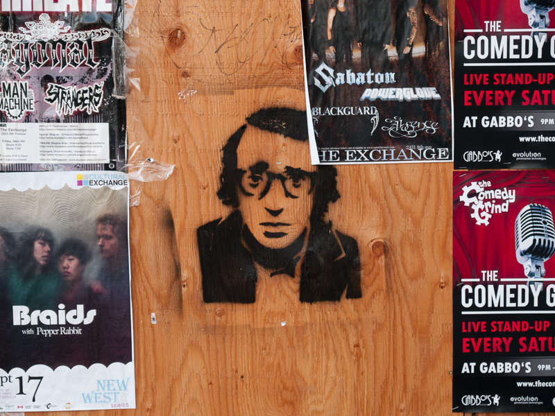 Woody Allen Stencil in Regina, Sask.