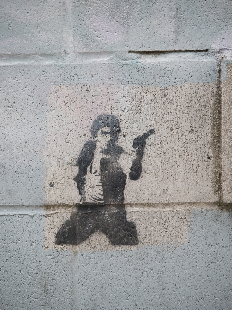 Han Solo Stencil, Victoria, B.C.