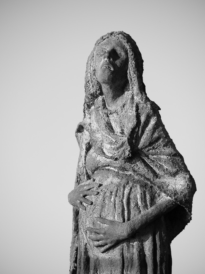 Sculpture by Rowan Gillespie - Pregnant Woman, Ireland Park, Toronto