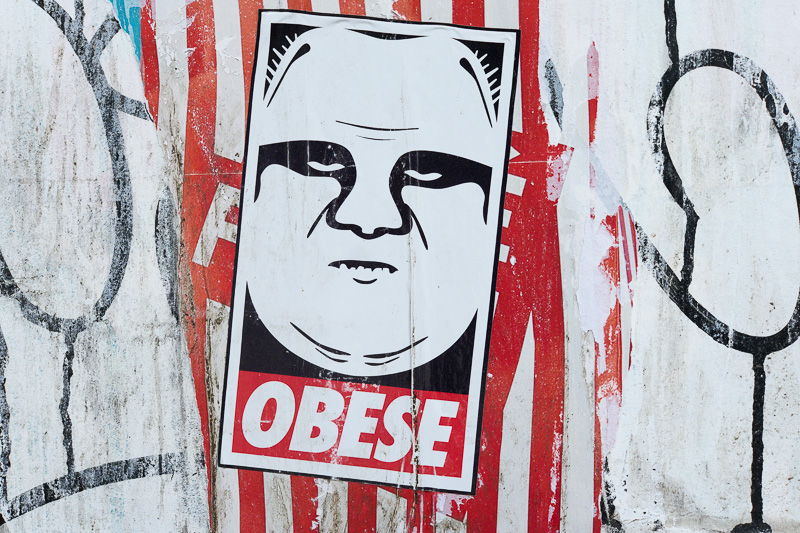 Obese: Shepard Fairey parody