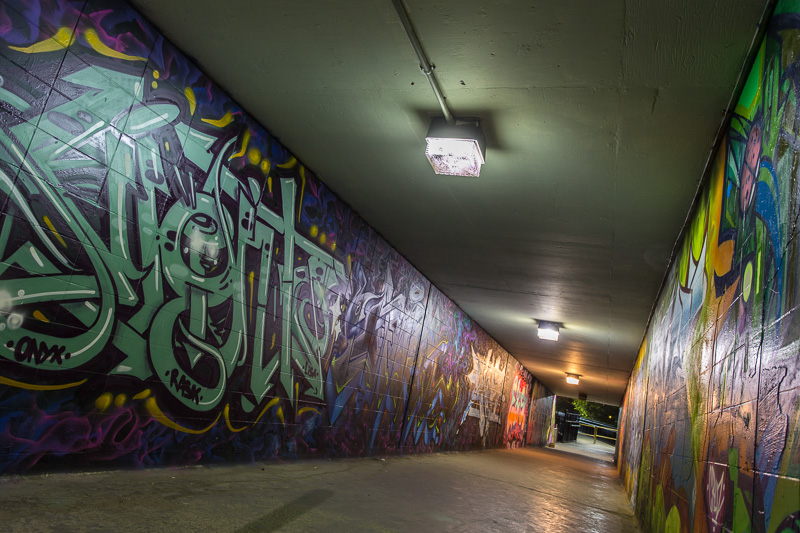City-approved graffiti - Glen Road underpass