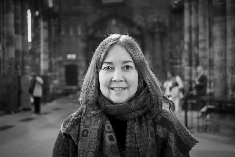 Impromptu portrait near the front doors of Glasgow Cathedral