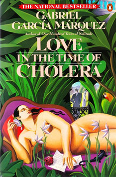 Love in the Time of Cholera, by Gabriel García Márquez - book cover