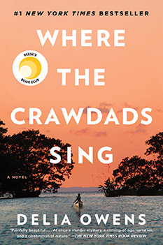 Where the Crawdads Sing, by Delia Owens - book cover