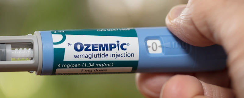 Ozempic needle - preparing for a weekly injection