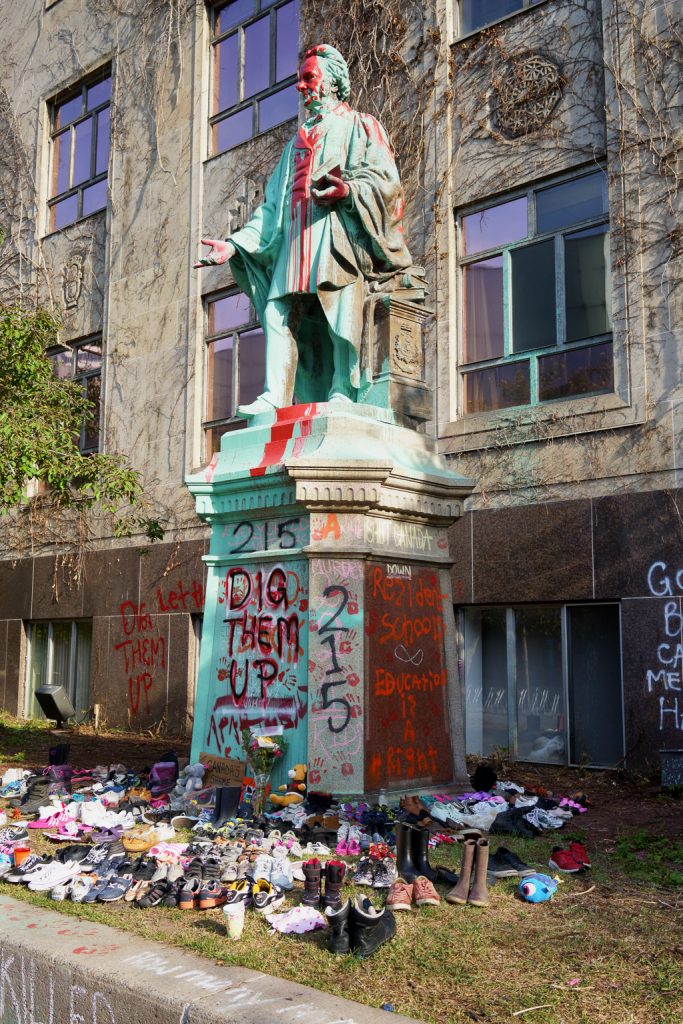 Egerton Ryerson Statue Toppled in Response to Discovery of ...